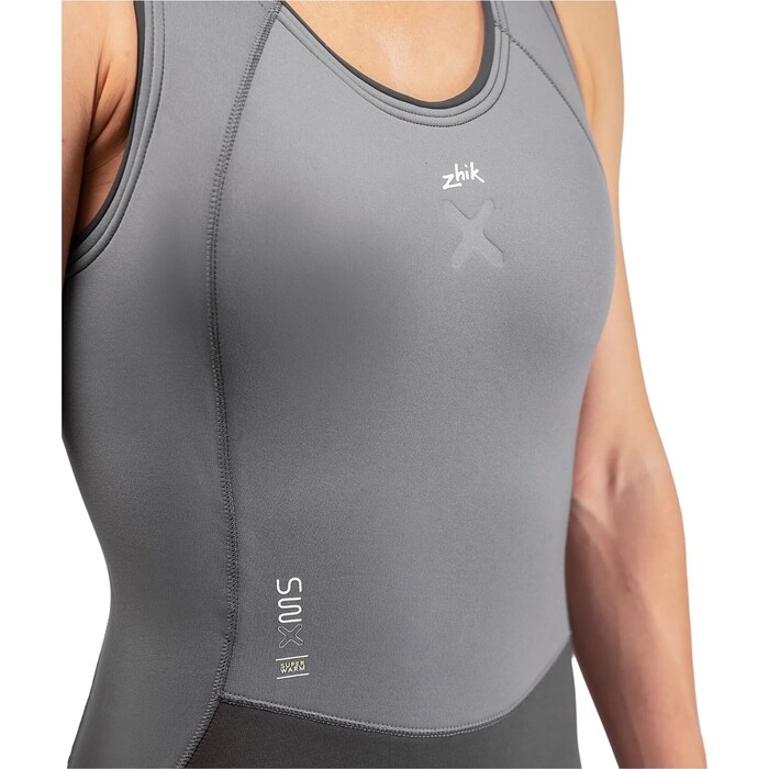 2024 Zhik Womens Superwarm X Skiff Long John Wetsuit 1180-GRY - Grey